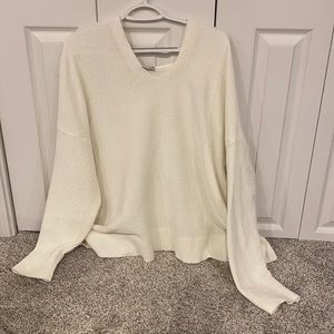 Cute oversized white sweater